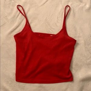 Red Pacsun Basics tank top